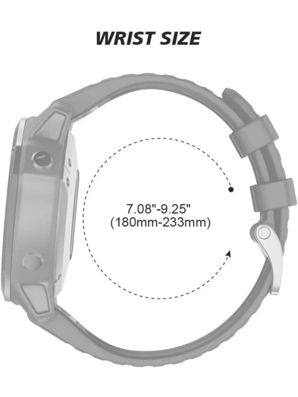 26mm Quickfit Watch Band for Fenix 7X/6X/8 Series - Durable, Adjustable, Stylish